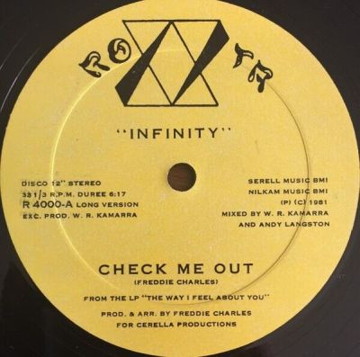 Infinity 15 Check Me Out Vinyl 12 33 Rpm Stereo Rota R 4000 1981 Us