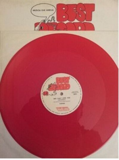 chemise she can t love you vinyl red translucent 12 33 rpm limited ed