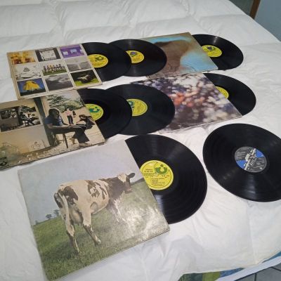 collezione vinili pink floyd anni 70 originale