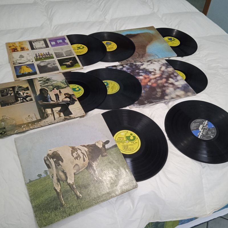 Collezione vinili Pink Floyd anni 70 originale 